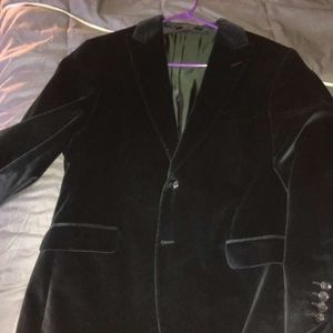 Theory blue velvet blazer